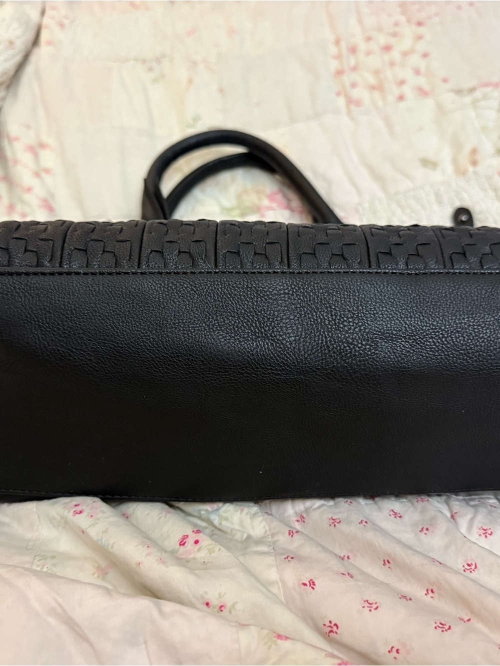 Steve Madden Black Convertible Satchel/Tote - Picture 6 of 10